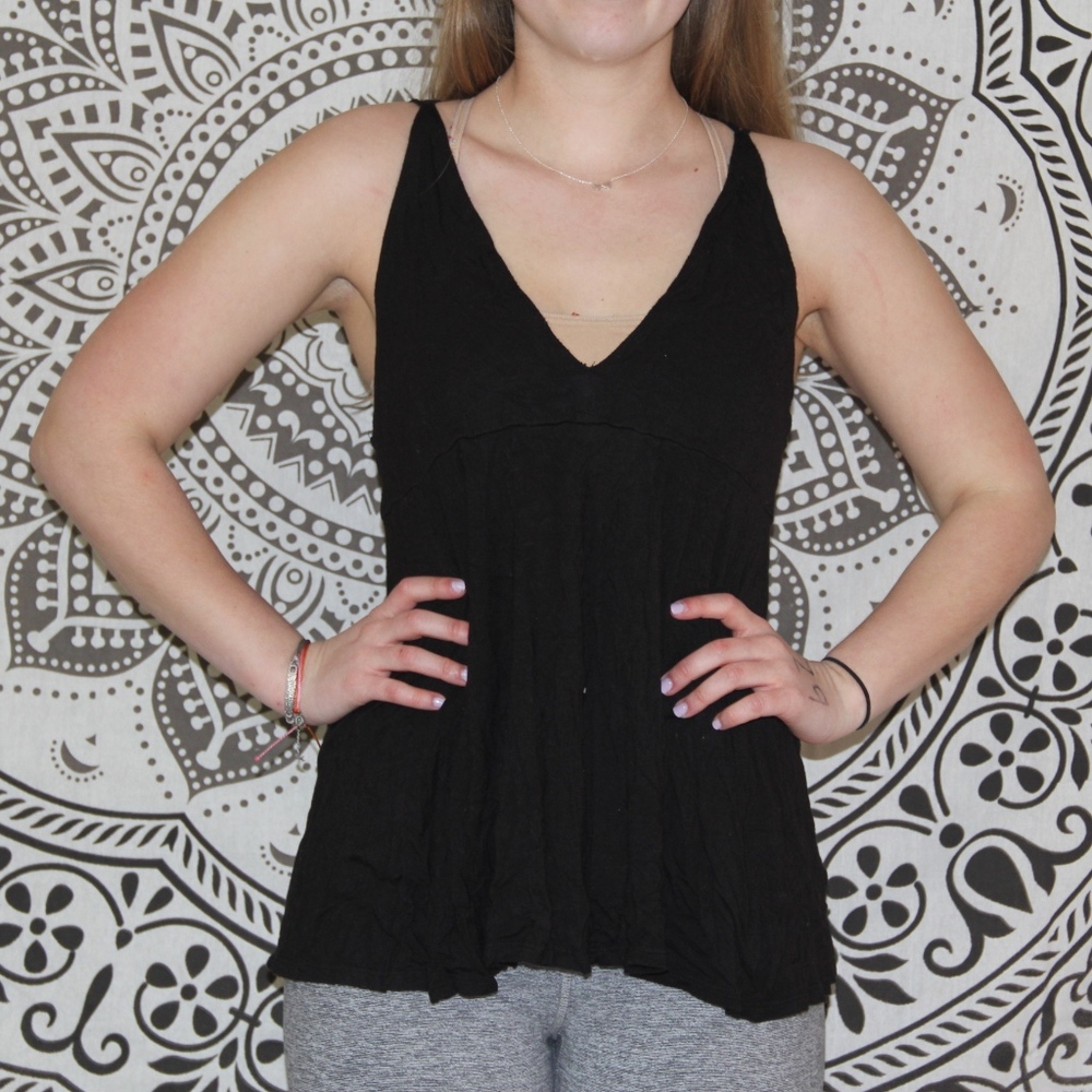 black tank top